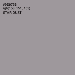 #9E979B - Star Dust Color Image